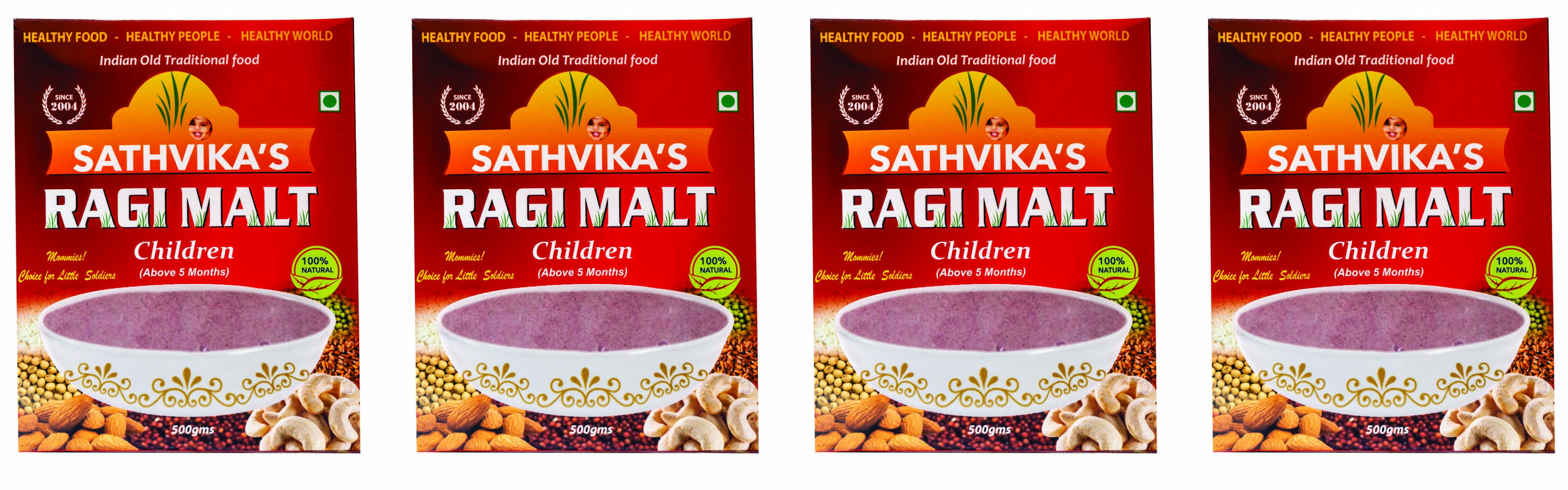 Ragi Malt Children (500 grams) Pack Of 4.
